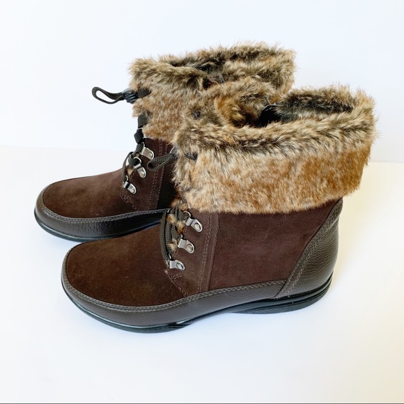 clarks fur boots